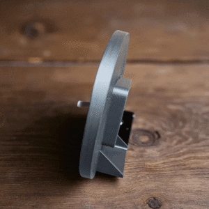 modern desk clock – 3d printed (black with white hands)