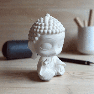serene buddha – mini 3d printed statue
