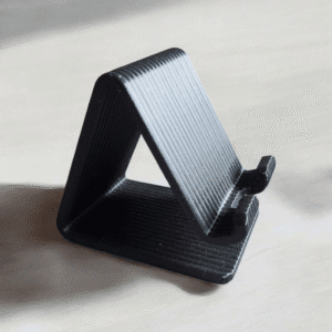 stylish black mobile stand – 3d printed