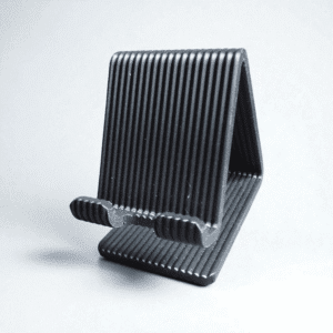 stylish black mobile stand – 3d printed