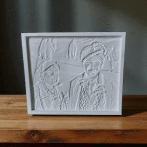 custom lithophane photo frame – 3d printed rectangular with 12v light