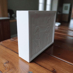 custom lithophane photo frame – 3d printed rectangular with 12v light