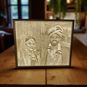 custom lithophane photo frame – 3d printed rectangular with 12v light