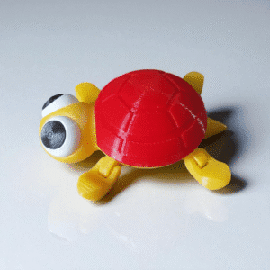 cute turtle toy combo – 3d printed (set of 2)