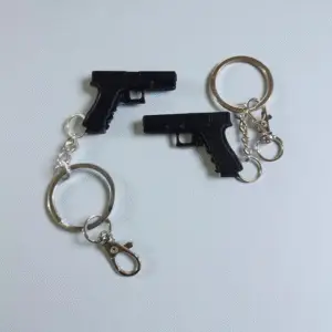 Shop mini gun keychain – black (3d printed)