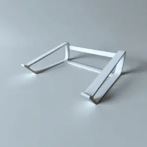 stylish white laptop stand – 3d printed (15–16 inch)