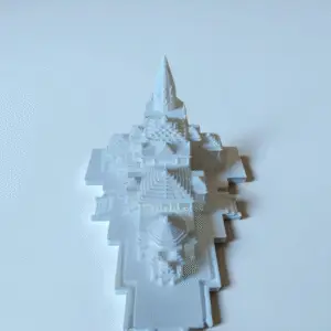 mini ram mandir sculpture – 3d printed