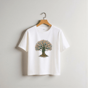 white graphic t shirt – bold front design